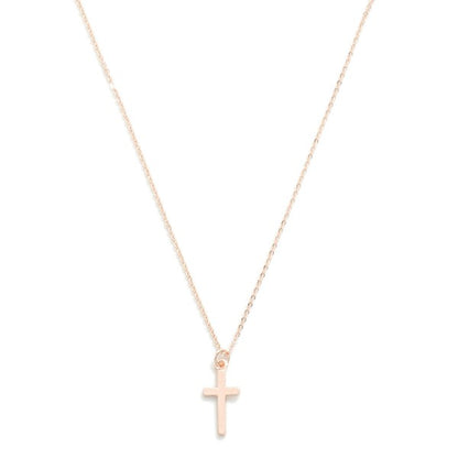 CROSS MY HEART NECKLACES - SILVER/GOLD/ROSE GOLD