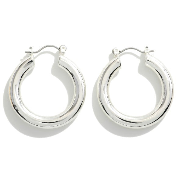 EVERYTHING HOOP EARRINGS - Silver