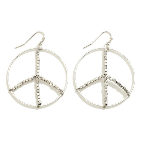 PEACE EARRINGS - SILVER