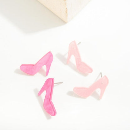 FRIDAY NIGHT EARRINGS- PALE PINK