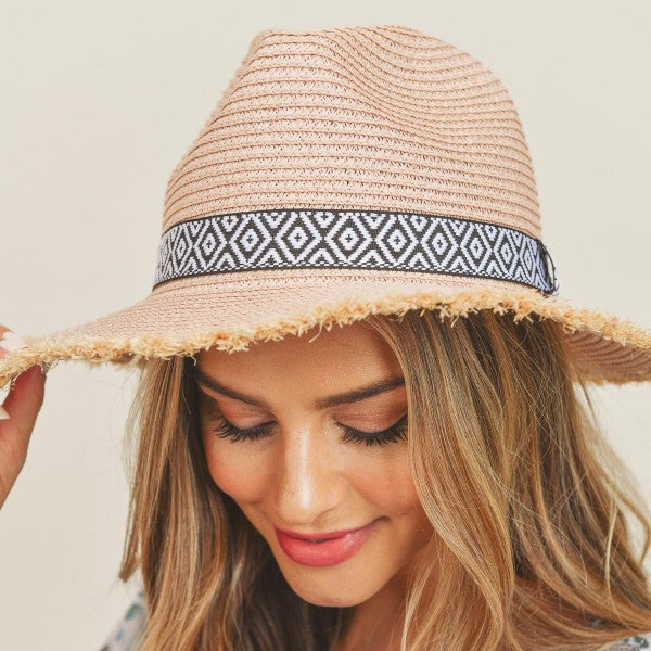 AZTEC ROSE' HAT - BLUSH