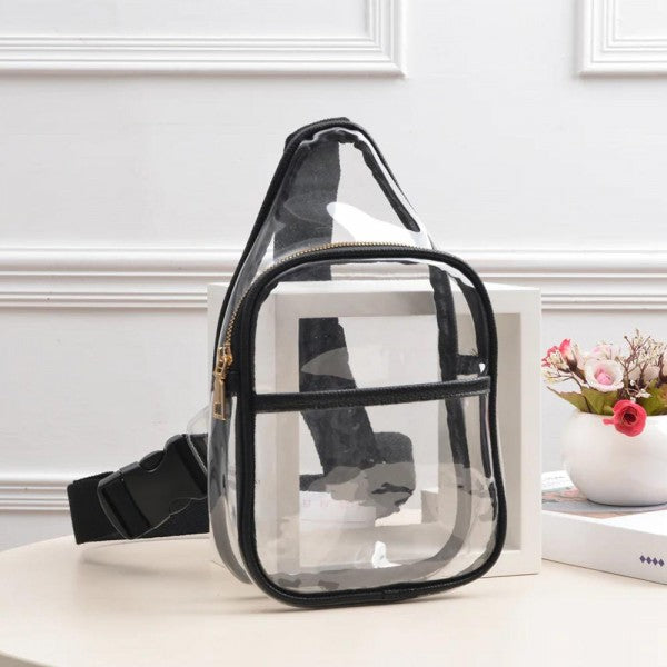 GEAR UP CLEAR SLING BAGS - Black