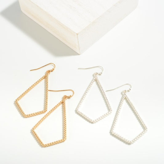 TRIANGLED TEARS EARRINGS - GOLD