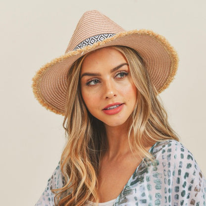 AZTEC ROSE' HAT - BLUSH