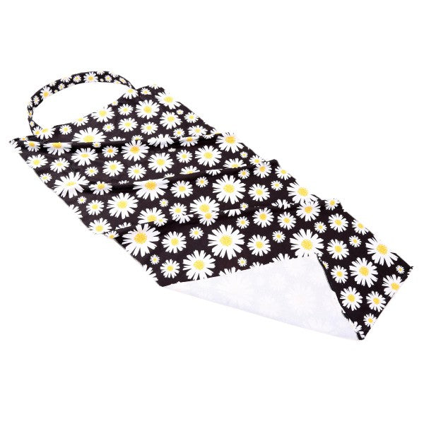 I'LL BE DAISY BEACH TOWEL/BAG - BLACK