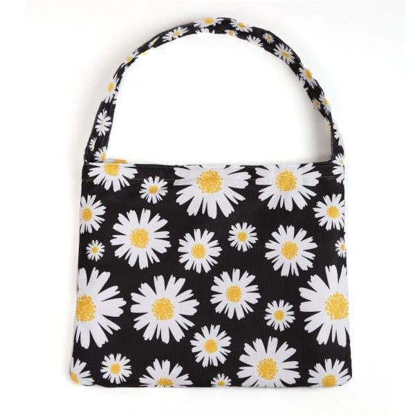 I'LL BE DAISY BEACH TOWEL/BAG - BLACK