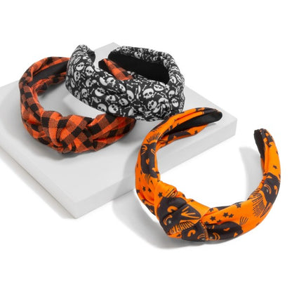 PUMKIN SPICED HEADBAND - ORANGE/BLACK