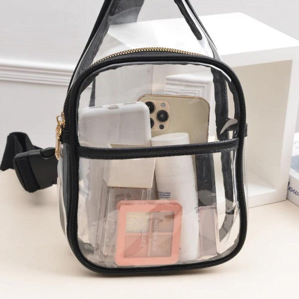 GEAR UP CLEAR SLING BAGS - Black